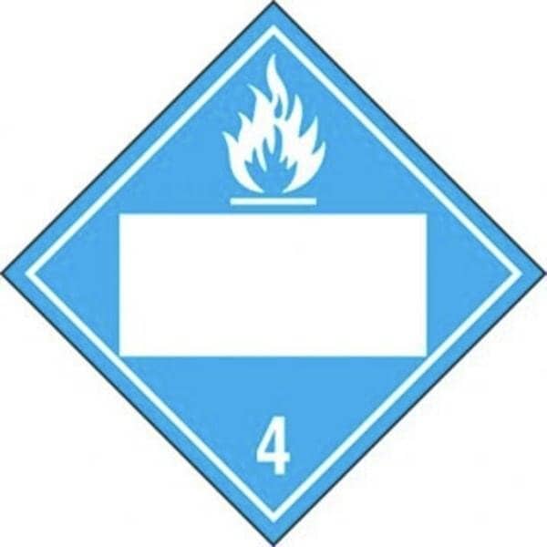 Accuform BLANK DOT PLACARD HAZARD CLASS 4 MPL4DG4BRM50 MPL4DG4BRM50 - main